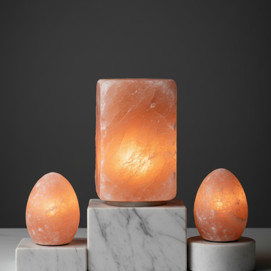 Natural Detox Himalayan Salt Lamp Set
