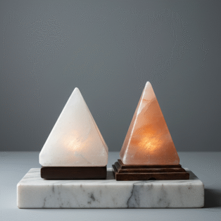 Pyramid Lamp Set (1 Crystal & 1 Pink)